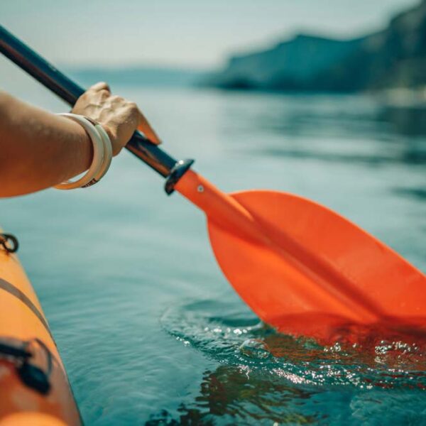 Closeup of Kayak Paddle