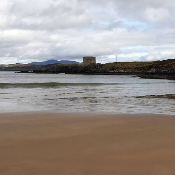 View from the beach of Macamish Fort Rathmullan