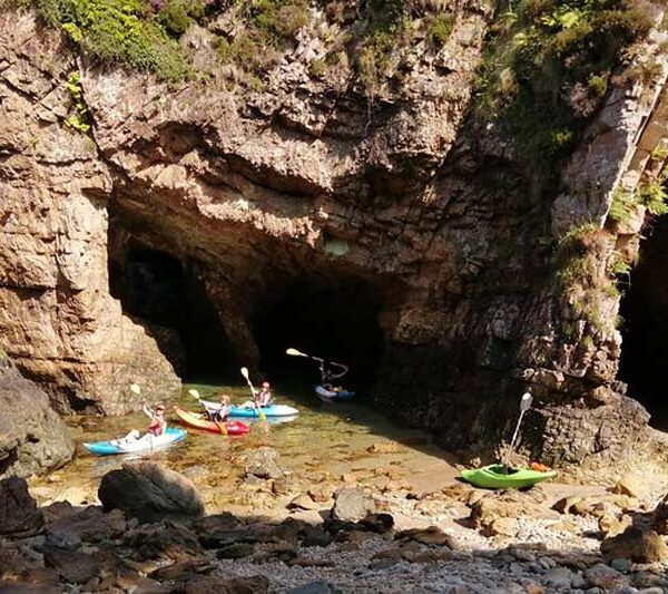 Kayakers at 7 Arches Co Donegal